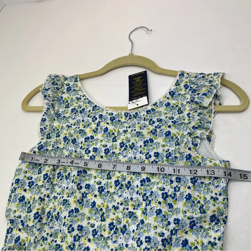 Polo Ralph Lauren Big Girls Size‎ 14 Floral Cotton Seersucker Dress Spring NEW - Picture 9 of 15